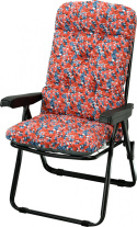 Poduszka na leżak ogrodowy bez podnóżka R FLORES 379 na fotelu