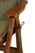 Poduszka na krzesło ogrodowe 117x50x5 cm Cappuccino