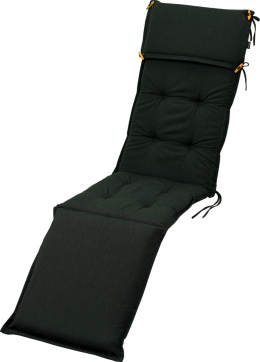 Poduszka na krzesło ogrodowe 189x44x8 cm Antracyt