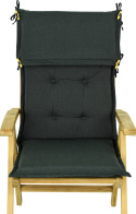 Poduszka na krzesło ogrodowe 117x50x8 cm Antracyt