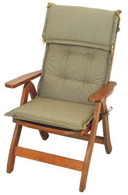 Poduszka na krzesło ogrodowe 117x50x5 cm Cappuccino