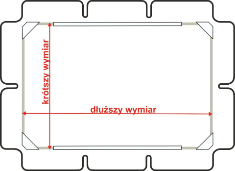 Dach wodoodporny z wycięciami (brązowy) Dach wodoodporny z wycięciami (brązowy)