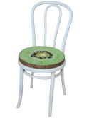 Poduszka na krzesło okrągłe DALIA II wzór KIWI (przykładowa aranżacja) Poduszka na krzesło okrągłe DALIA II wzór KIWI (przykładowa aranżacja)
