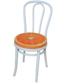 Poduszka na krzesło okrągłe DALIA II wzór POMARAŃCZA (przykładowa aranżacja) Poduszka na krzesło okrągłe DALIA II wzór POMARAŃCZA (przykładowa aranżacja)